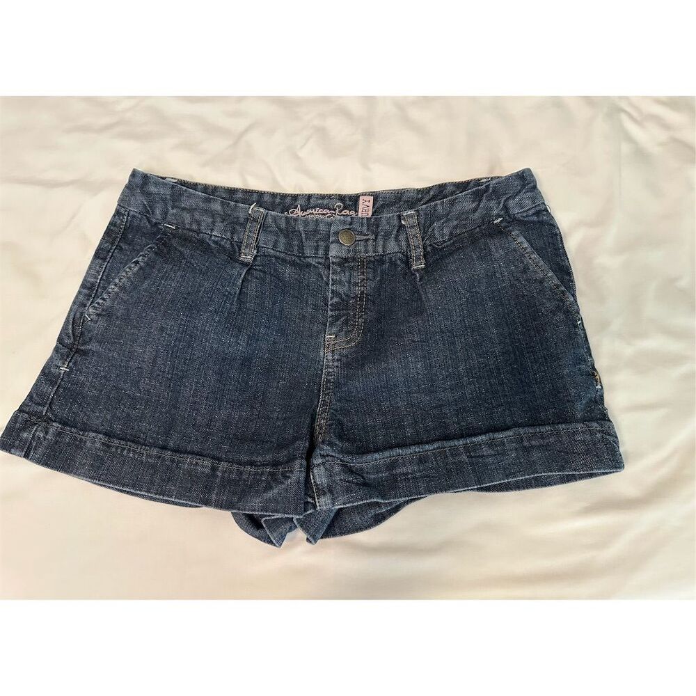 American Rag Women's Curvy Dark Denim Cut-Off Shorts Size 5